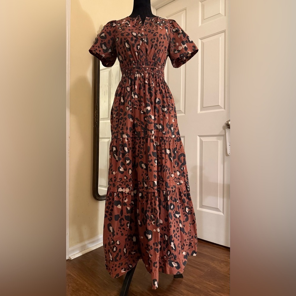 Maeve Somerset Leopard Maxi Dress XS - Picture 2 of 11